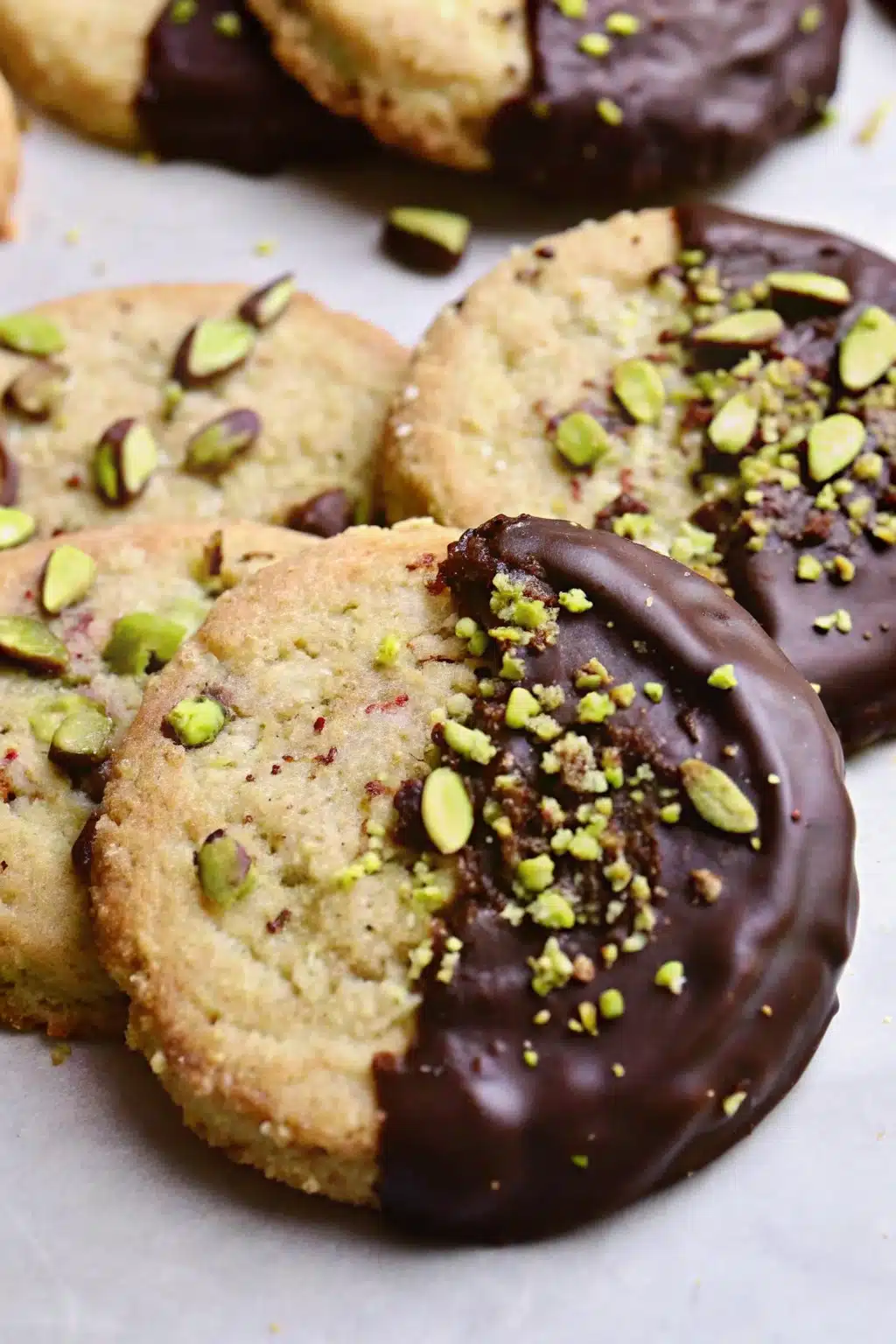 Pistachio Shortbread Cookies