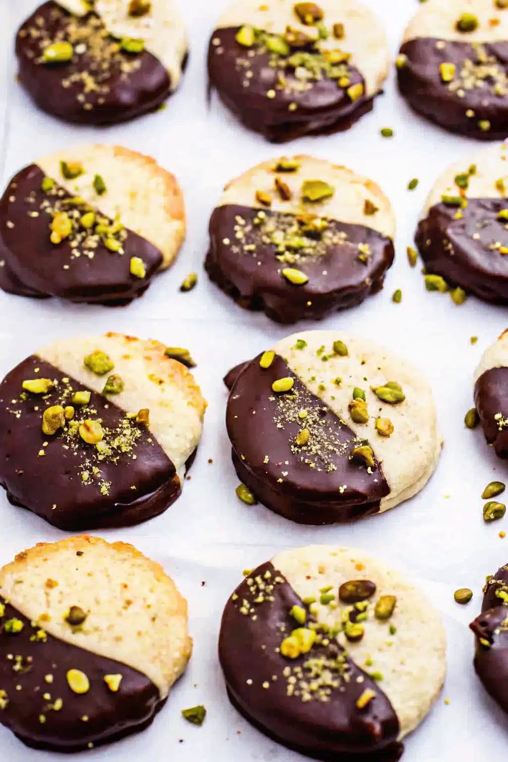 Pistachio Shortbread Cookies