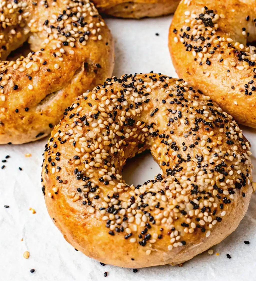 Easy 2-Ingredient Protein Bagels