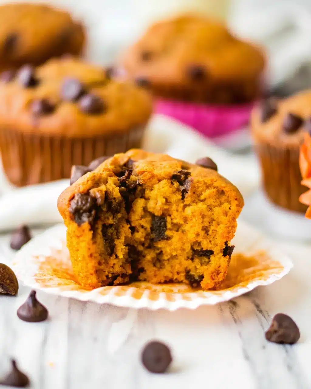 Pumpkin Chocolate Chip Muffins