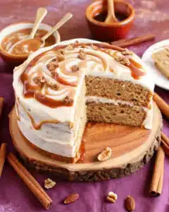 spiced brown butter cake