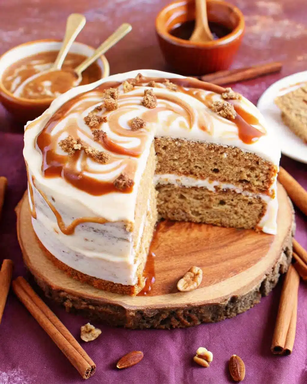 spiced brown butter cake