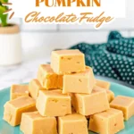 pumpkin white chocolate fudge