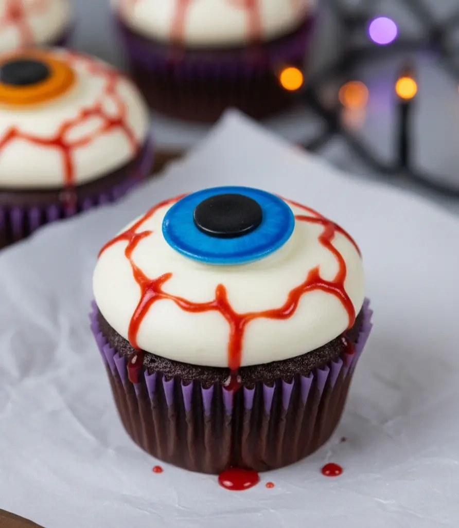 eyeball-cupcakes-2 Spooky Eyeball Cupcakes