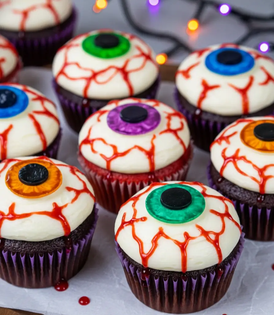 Spooky Eyeball Cupcakes