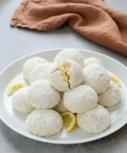 Meyer Lemon Crinkle Cookies