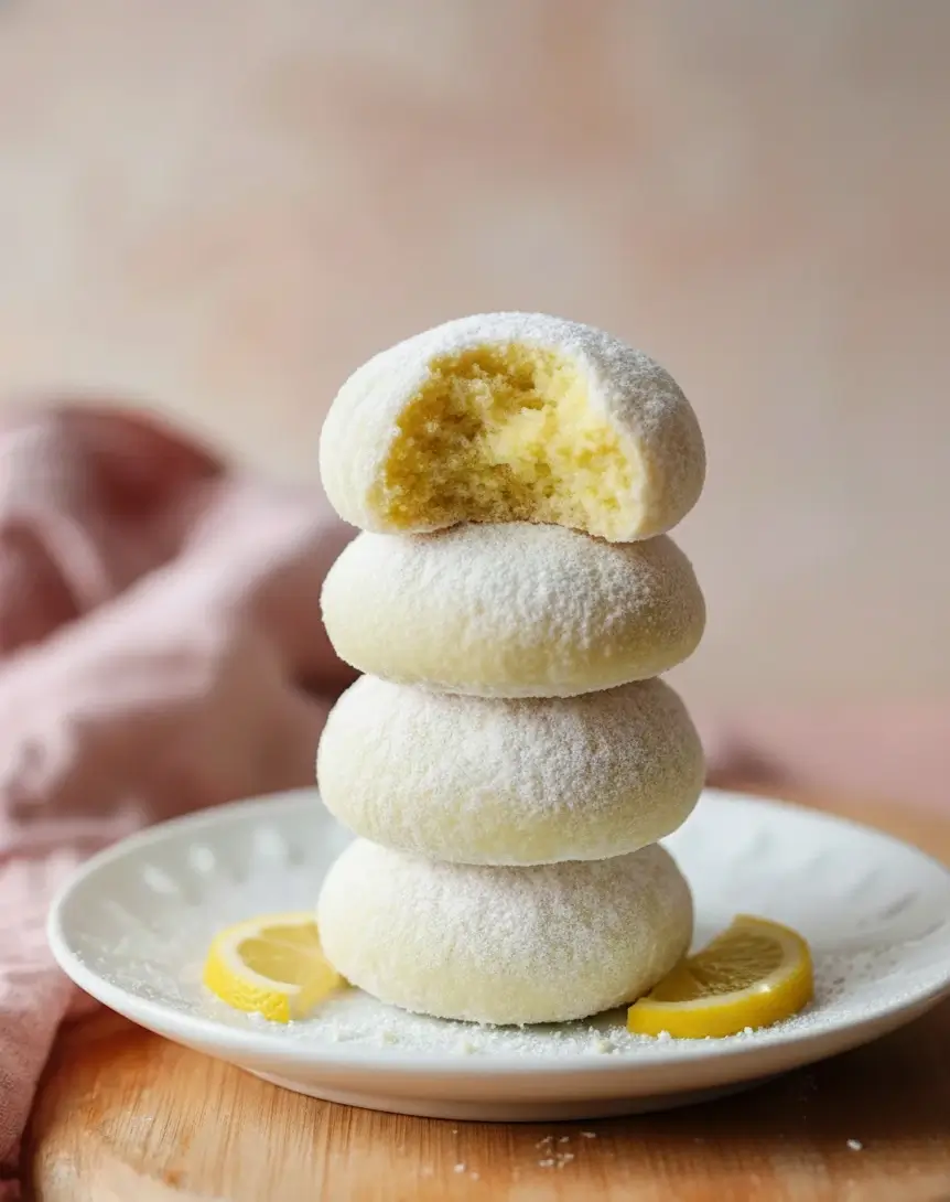 Meyer Lemon Crinkle Cookies