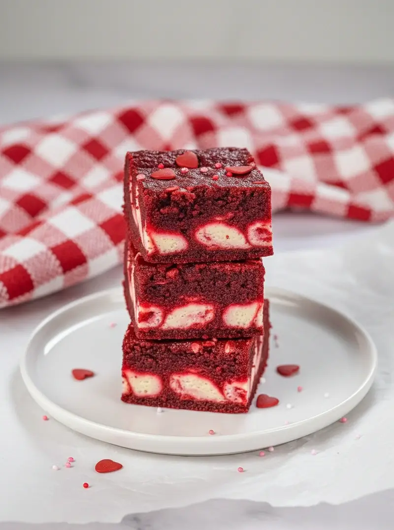 red velvet brownies