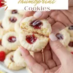 Lemon Raspberry Thumbprint Cookies