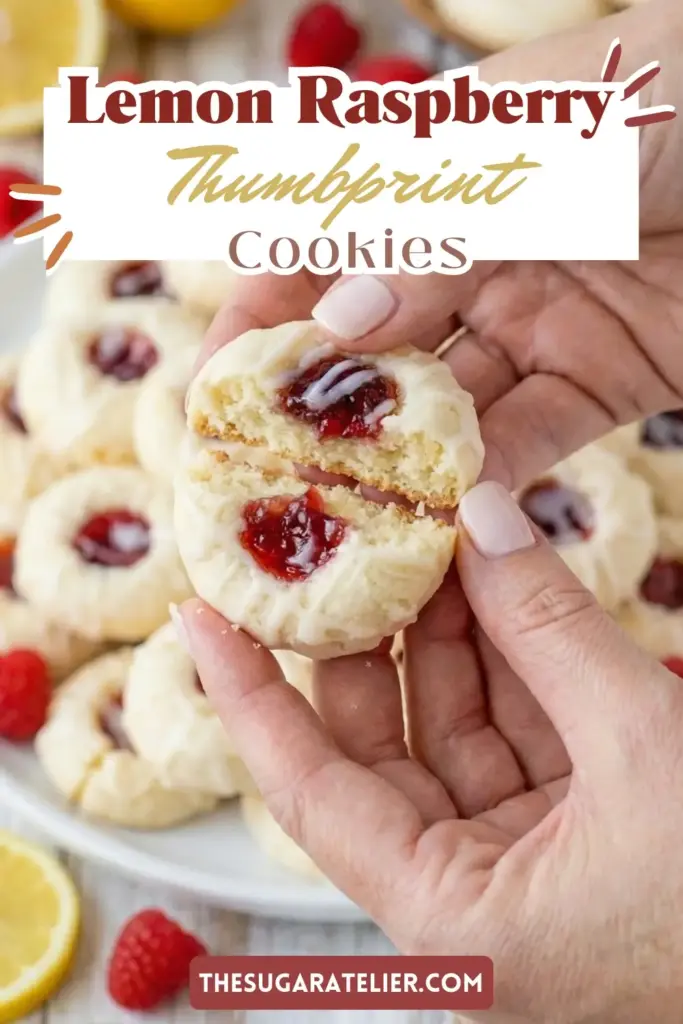 Lemon Raspberry Thumbprint Cookies
