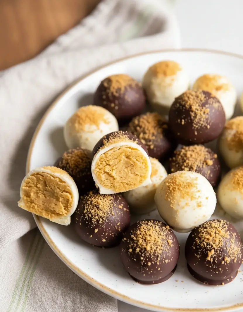 no bake pumpkin pie truffles