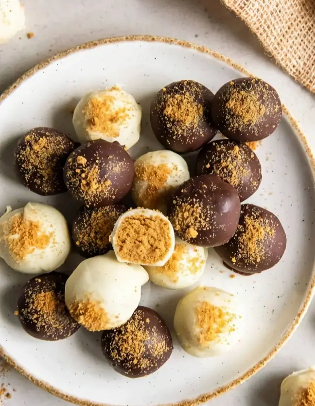 no bake pumpkin pie truffles