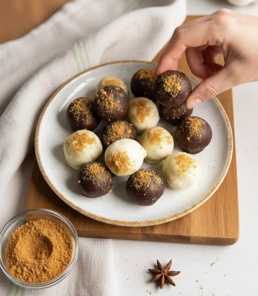 no bake pumpkin pie truffles