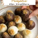 no bake pumpkin pie truffles