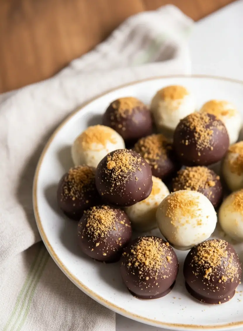 no bake pumpkin pie truffles